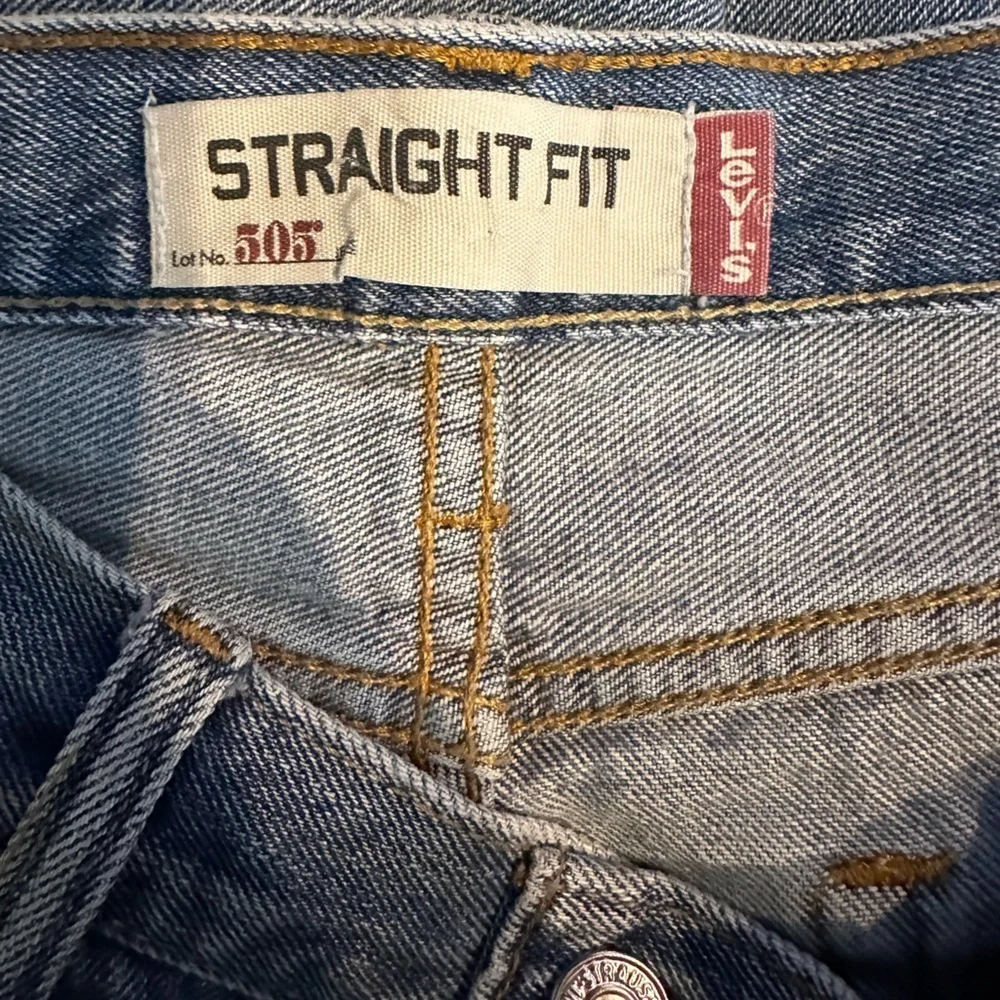 Levi's Men's 505 Straight Leg Jeans - Light Blue - Picture 3 of 5